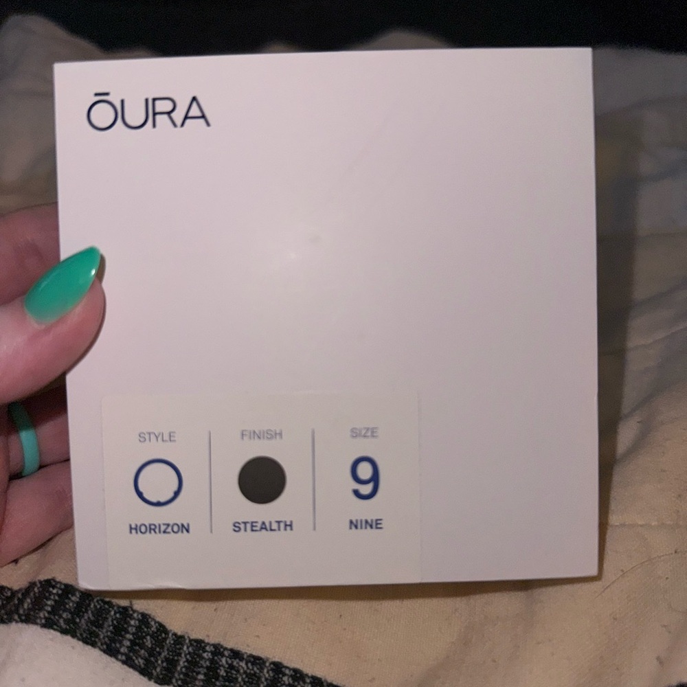 ŌURA Gen 3 Horizon Ring in Stealth- sz 9